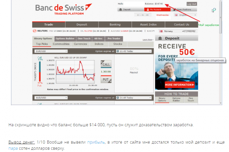 Брокер BDSwiss.com – бинарные опционы BD Swiss