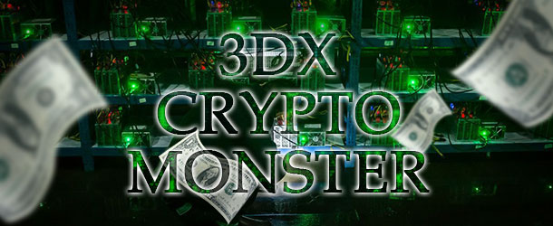Как реально зарабатывать на криптовалюте? Только 3DX CRYPTO MONSTER!